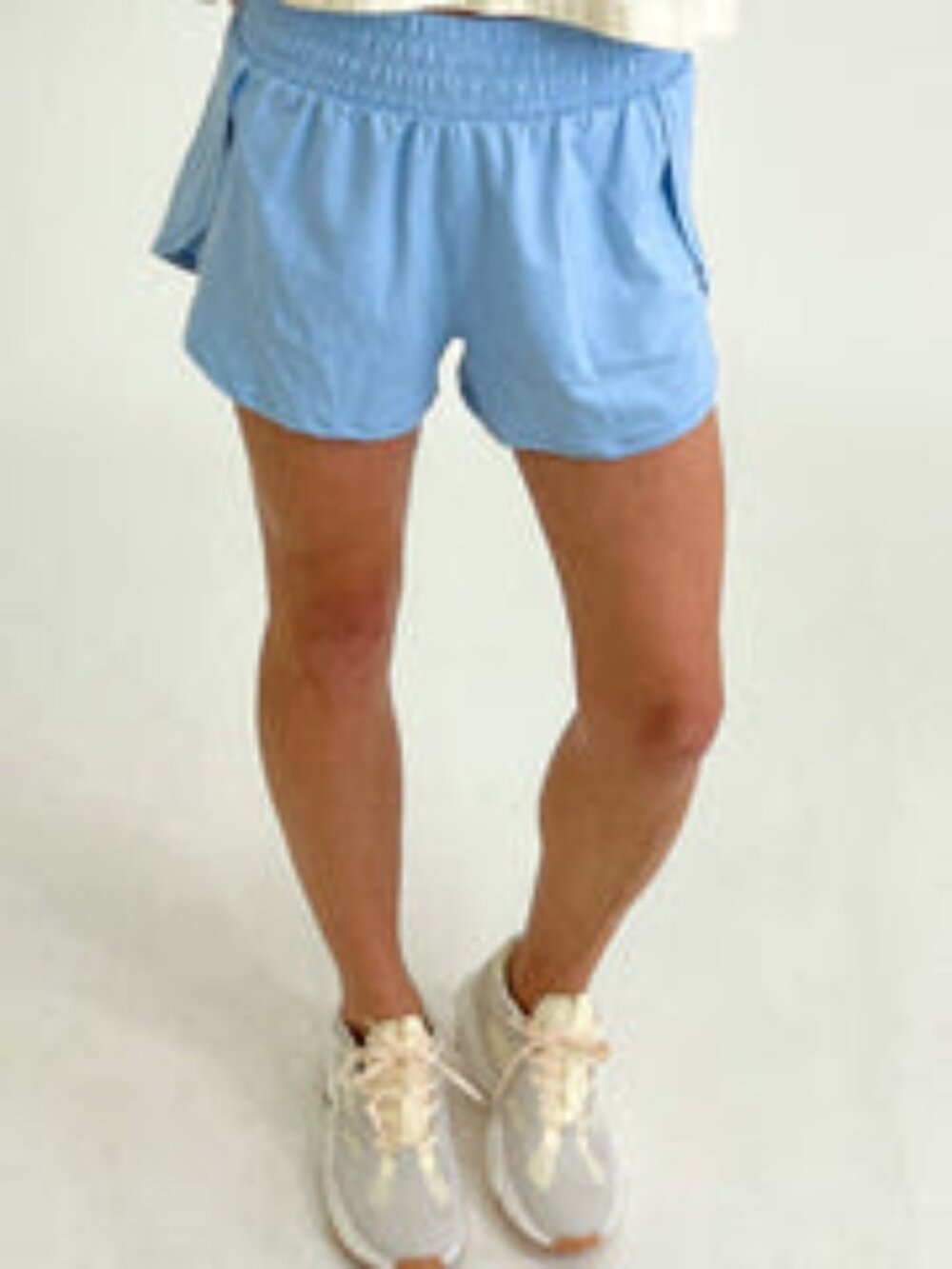Shop Talulah Butterfly Shorts Size L Light Blue Athletic Lined Run Lounge Short